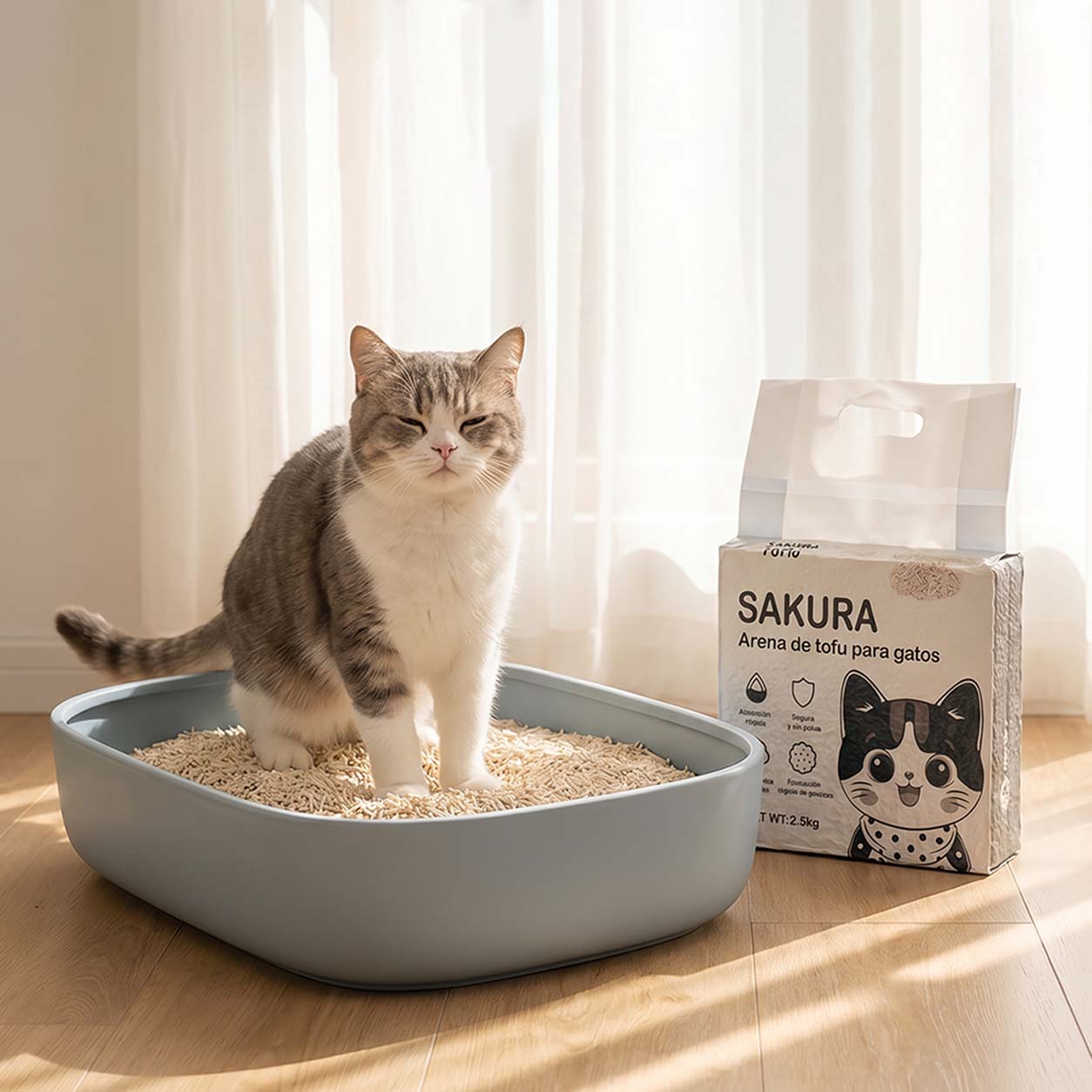 Primera vez con un gato: ¿qué arena elegir para tu michi?
