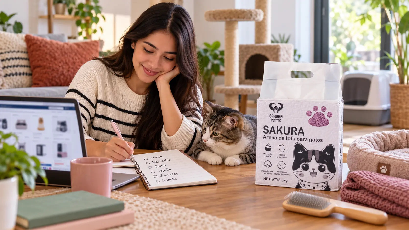 El Buen Fin 2026 para tu michi: arena, juguetes y accesorios para gatos SAKURA PETTO